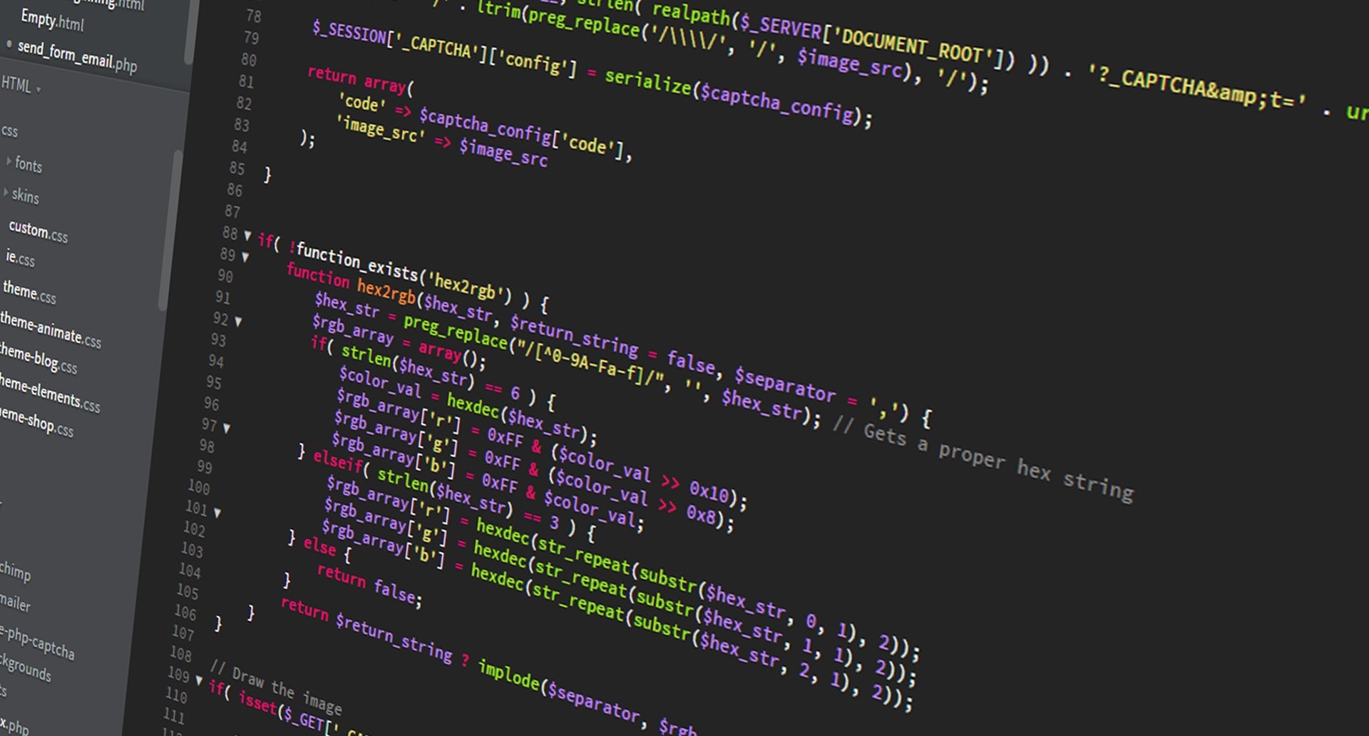 picture of a monitor with code